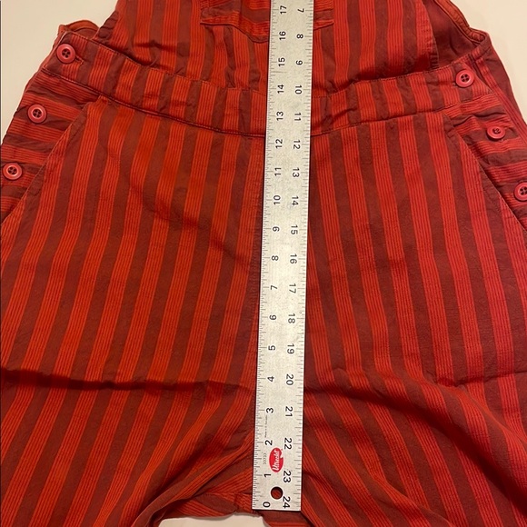 Red Striped Overalls - Picture 4 of 5